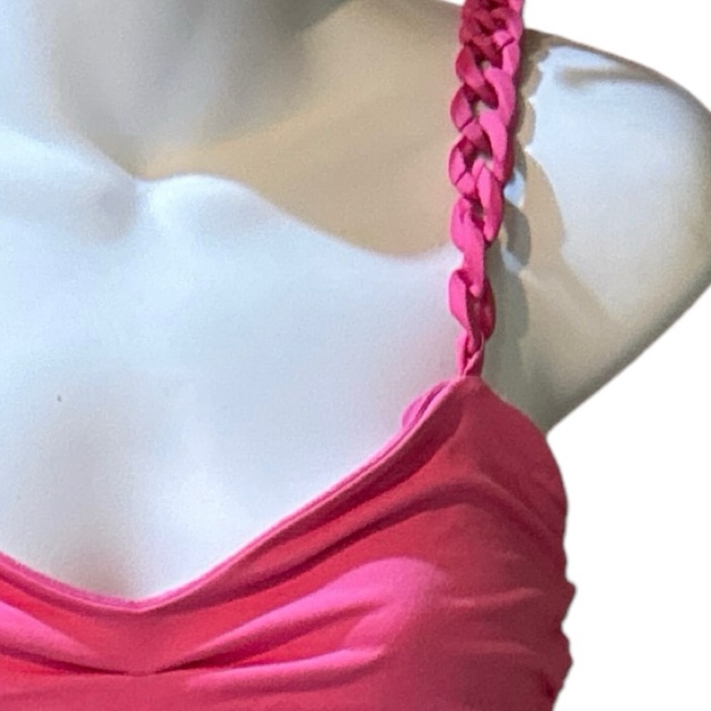 Studio F Chain Strap Ruched Bodysuit - Picture 4 of 16